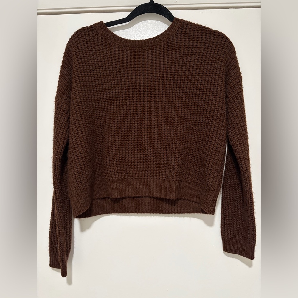 Cozy Brown Knit Sweater